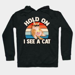 Hold On I See A Cat Hoodie